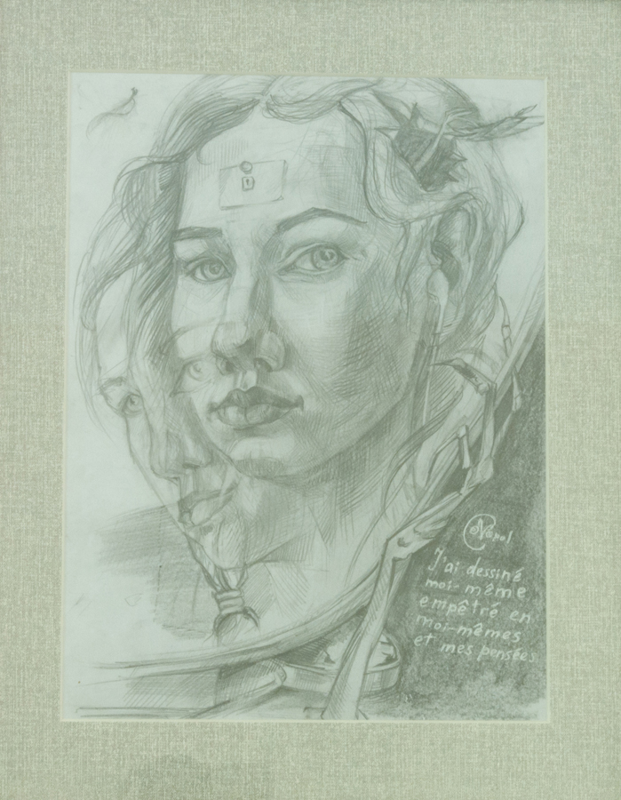 Автопортрет, 27х20, 2015г, бумага, карандаш